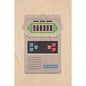 Carte en bois hello 80's soccer W