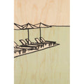 Carte en bois holidays deck chair W