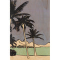 Carte en bois holidays palm trees W