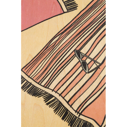 Carte en bois holidays towel W