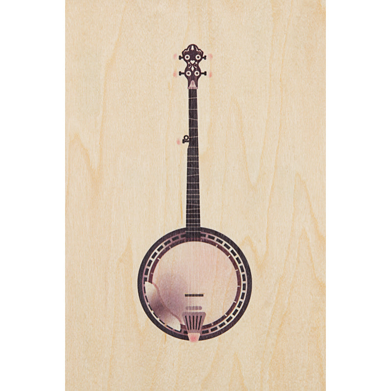 Carte en bois into the wild banjo W