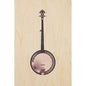 Wood postcard into the wild banjo W