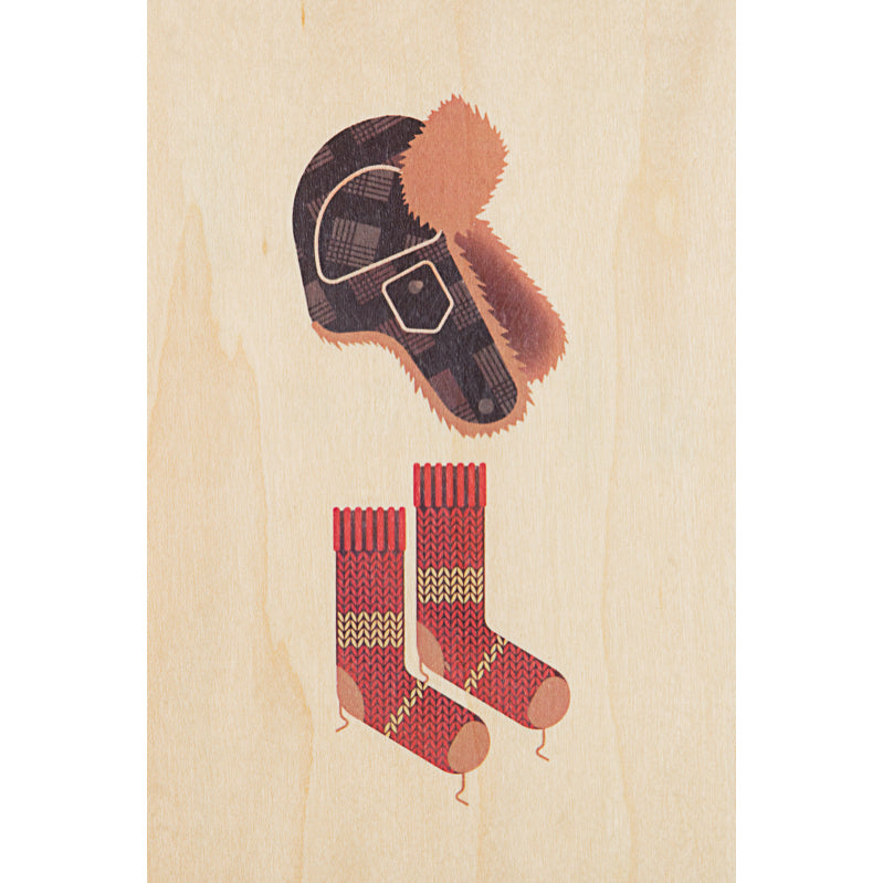 Wood postcard into the wild chapka W