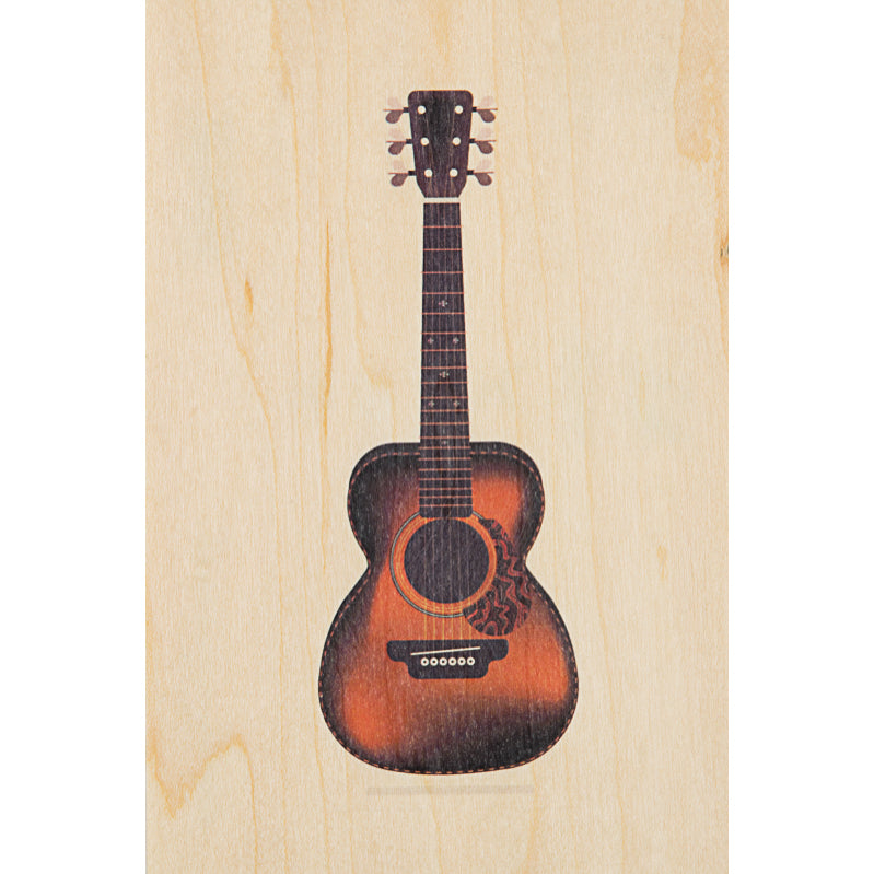 Wood postcard into the wild guitare W
