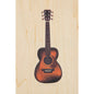 Wood postcard into the wild guitare W