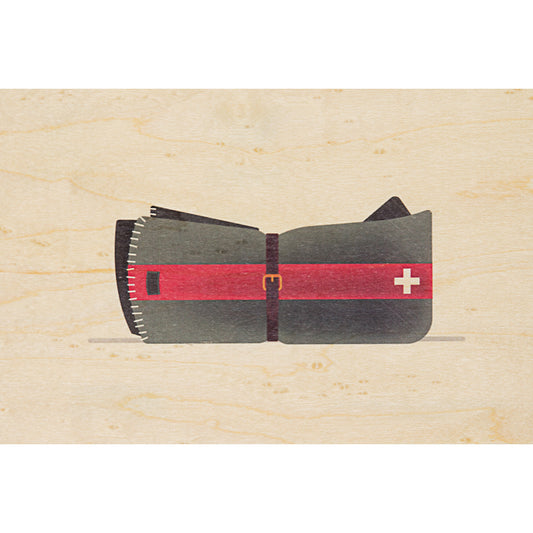 Carte en bois into the wild swiss W