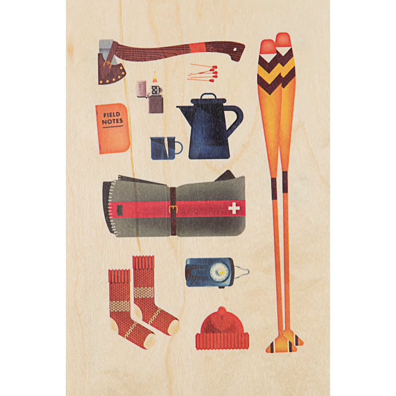 Carte en bois into the wild totale W