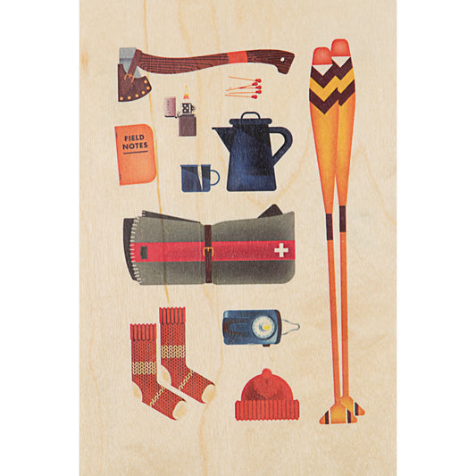 Carte en bois into the wild totale W