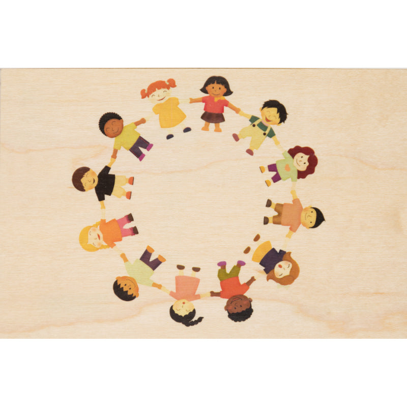 Carte en bois kids 2 circle W
