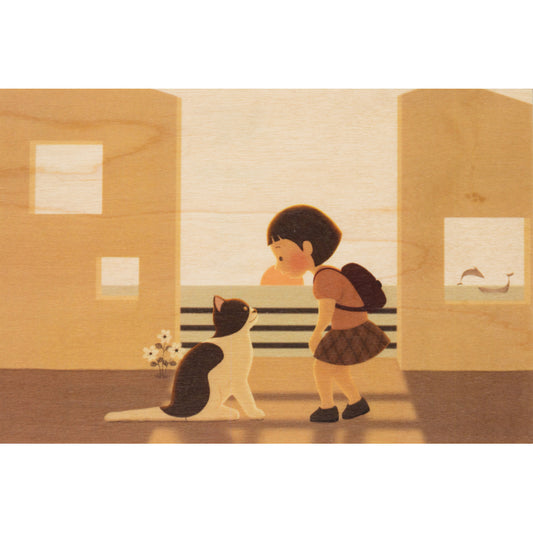 Carte en bois kids 2 kitty W
