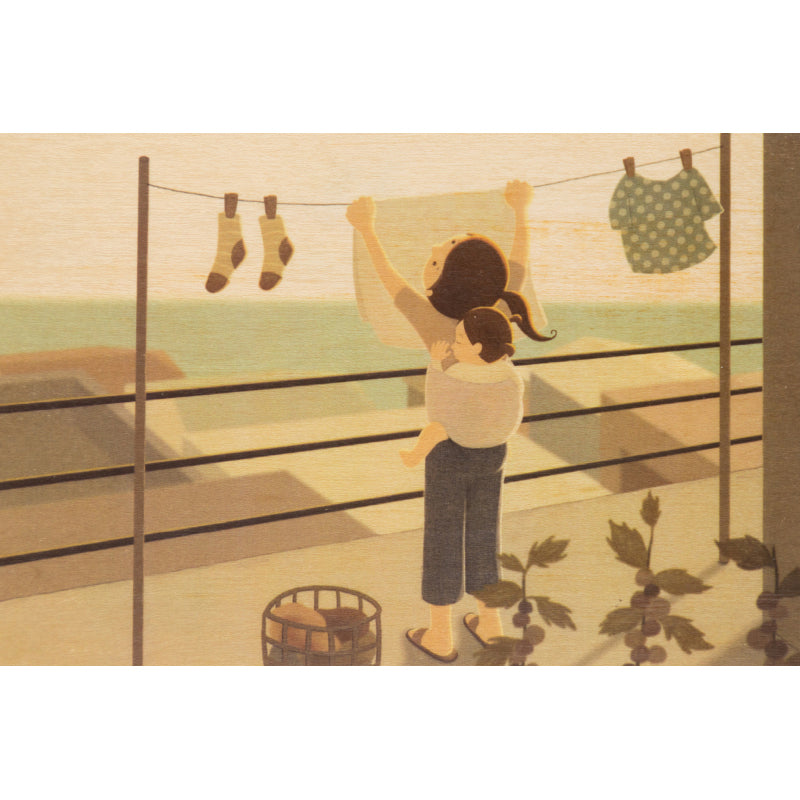 Carte en bois kids 2 laundry W