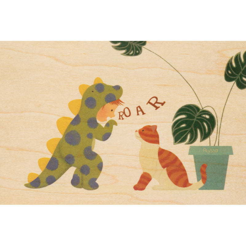 Carte en bois kids 2 roar W