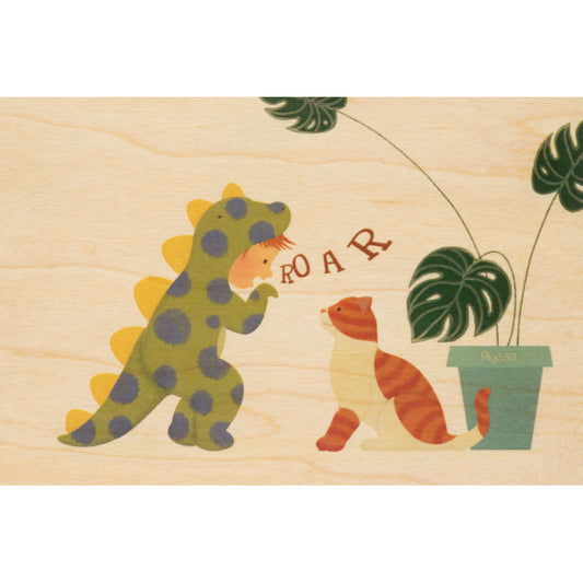Carte en bois kids 2 roar W
