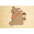 Carte en bois kids 3 bear W