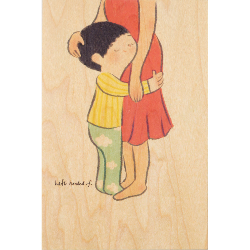 Carte en bois kids 3 hug W