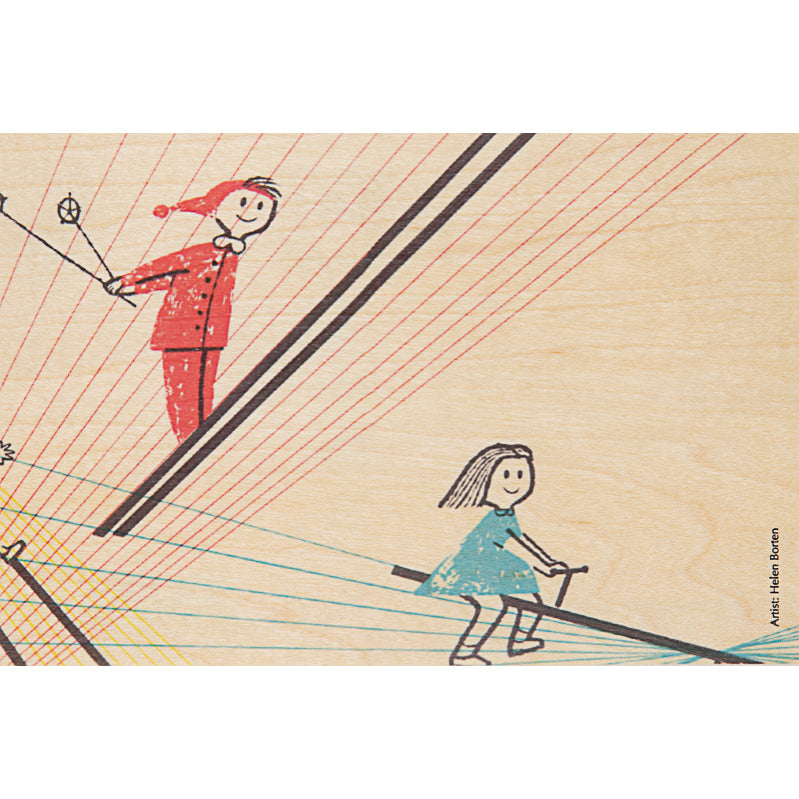 Carte en bois kids jump W