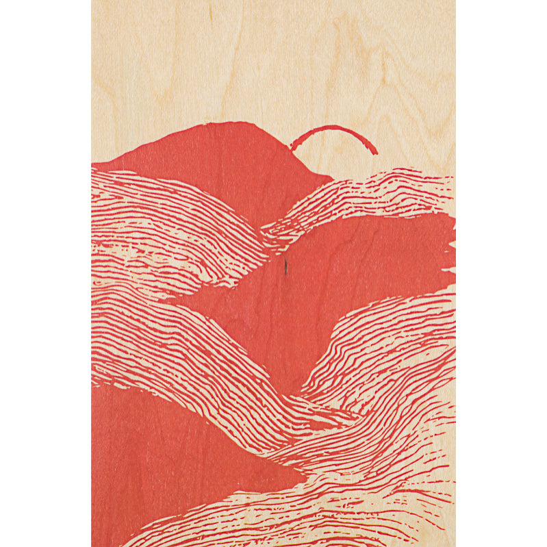 Carte en bois landscapes desert W