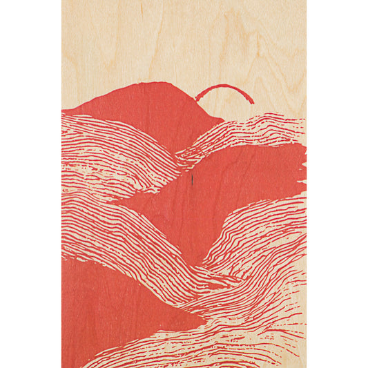 Carte en bois landscapes desert W