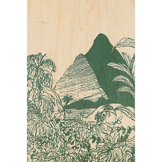 Carte en bois landscapes jungle W