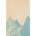 Carte en bois landscapes mountain W