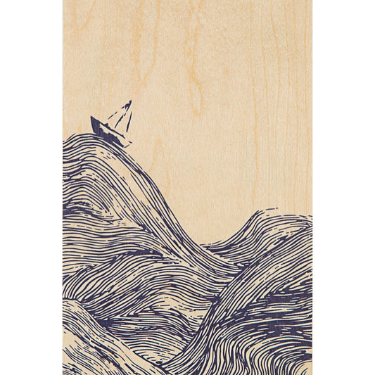 Carte en bois landscapes sea W