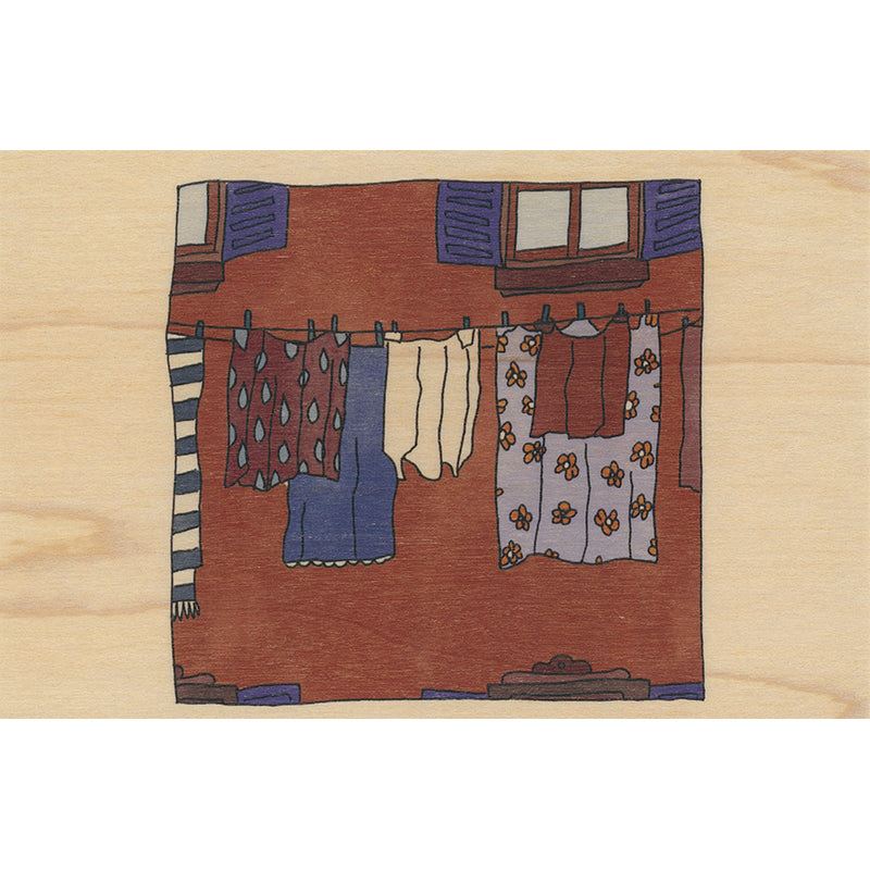 Carte en bois le sud jour de mistral W