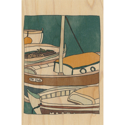 Carte en bois le sud le port W