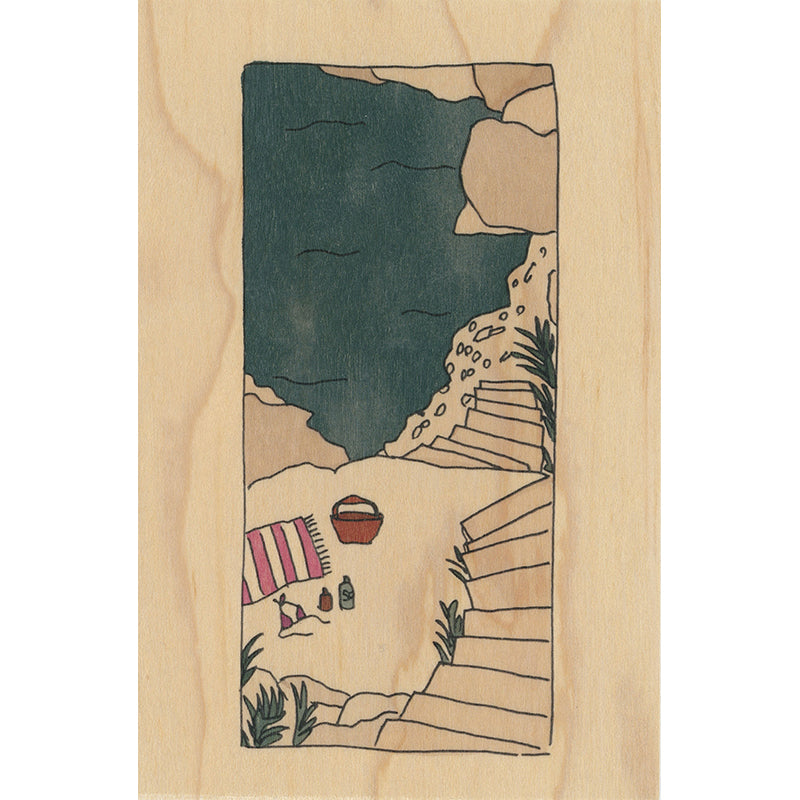 Carte en bois le sud Malmousque W