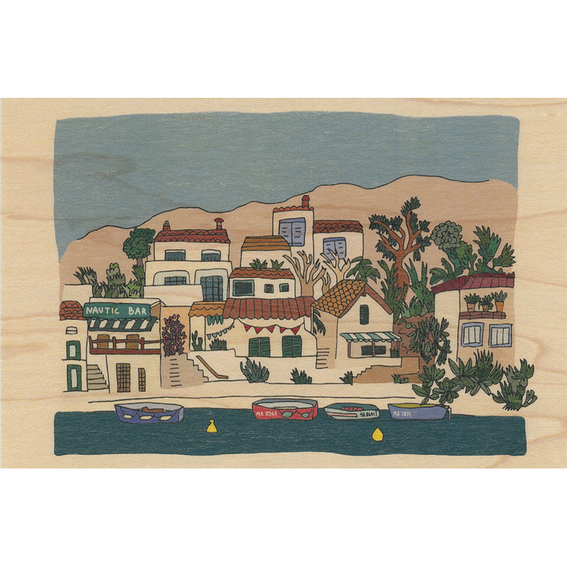 Carte en bois le sud Morgiou W