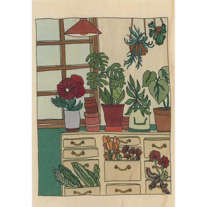 Carte en bois le sud plants W