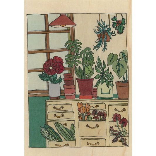 Carte en bois le sud plants W