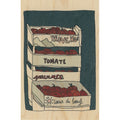 Carte en bois le sud tomates W
