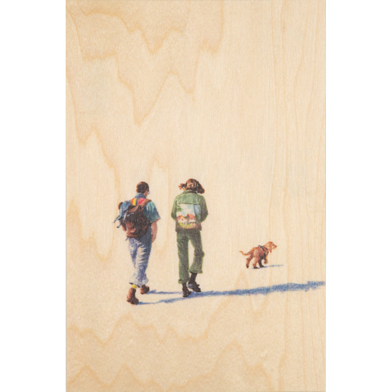 Wood postcard leisure Valentin et Elly W