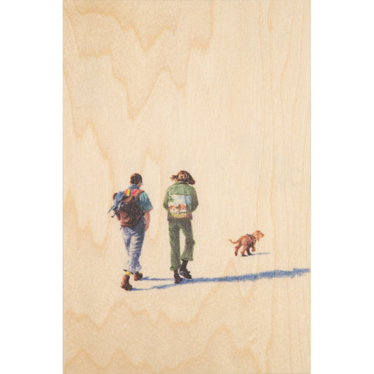 Carte en bois leisure Valentin et Elly W
