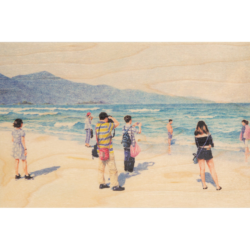 Carte en bois leisure les touristes W