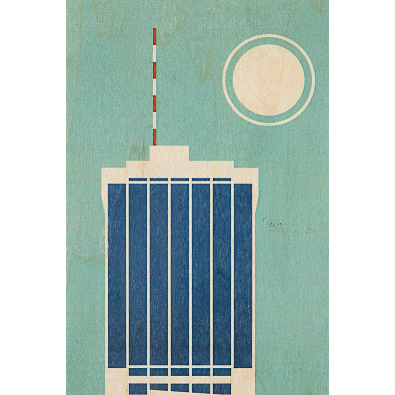 Carte en bois Miami Biscayne Tower W