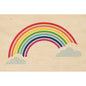 Carte en bois Miami rainbow W