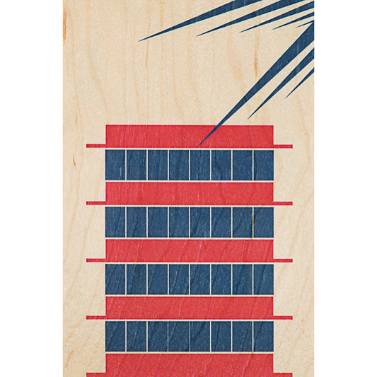 Carte en bois Miami royal palm W