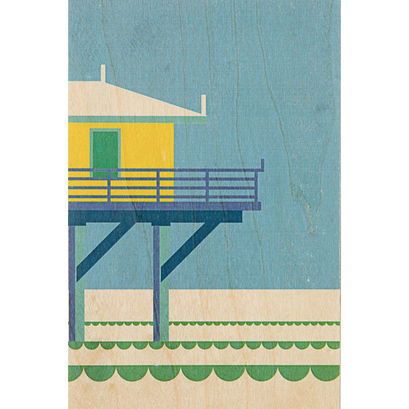Carte en bois Miami seashore W