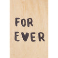 Carte en bois painted words for ever W