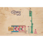 Wood postcard Paris 9 W