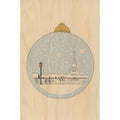 Carte en bois Paris icons baubel W