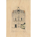 Carte en bois Paris icons hotel particulier W