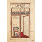 Carte en bois Paris icons livres W