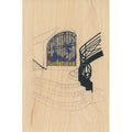 Carte en bois Paris icons stairs W