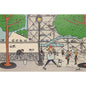 Carte en bois Paris illustré Beaubourg W