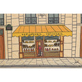 Carte en bois Paris illustré boulangerie W