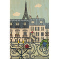 Carte en bois Paris illustré Eiffel W