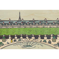 Carte en bois Paris illustré Palais Royal W