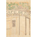 Carte en bois parisian displays Flore W